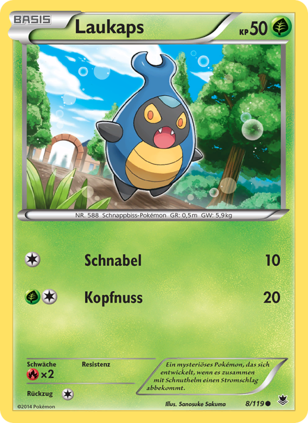 Laukaps 8 — Phantom Forces (German Pokémon TCG card)