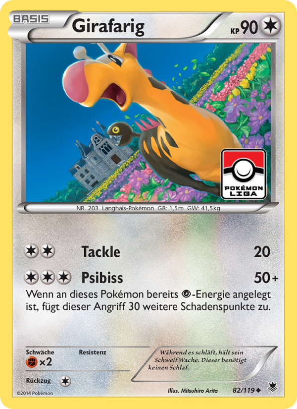 Girafarig 82 — Phantom Forces (German Pokémon TCG card)