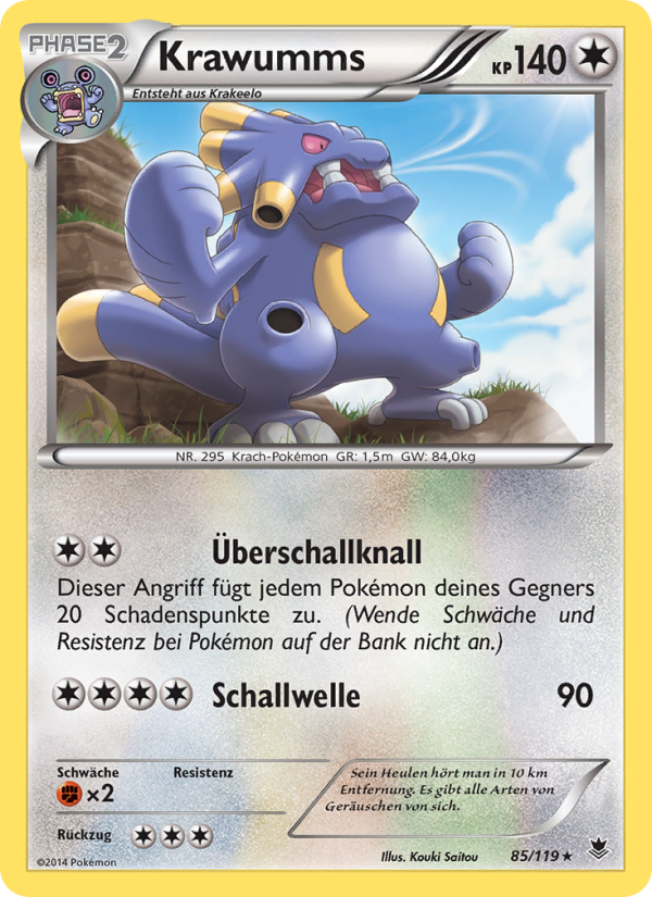 Krawumms 85 — Phantom Forces (German Pokémon TCG card)