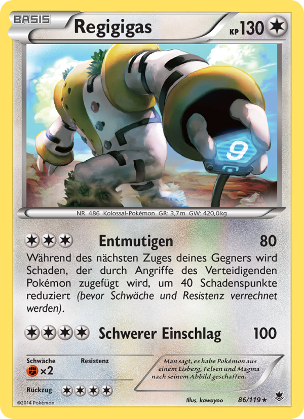 Regigigas 86 — Phantom Forces (German Pokémon TCG card)