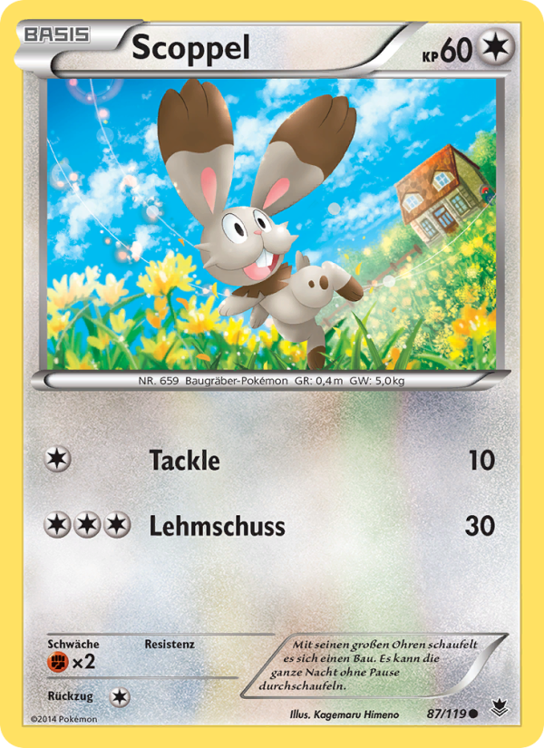 Scoppel 87 — Phantom Forces (German Pokémon TCG card)