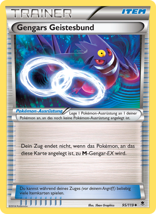 Gengars Geistesbund 95 — Phantom Forces (German Pokémon TCG card)