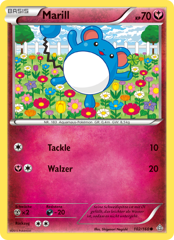 Marill 102 — Primal Clash (German Pokémon TCG card)