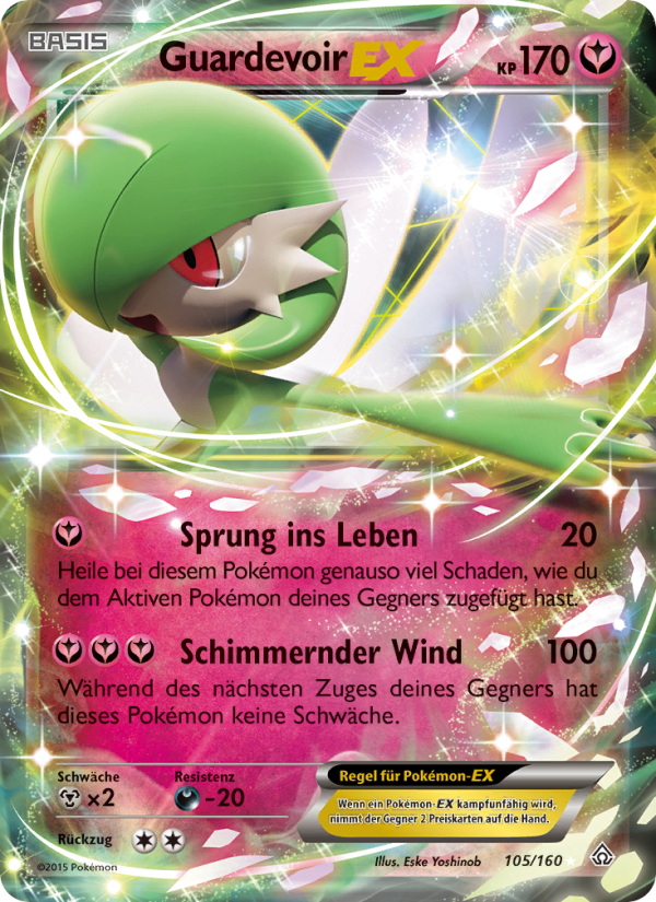 Guardevoir EX 105 — Primal Clash (German Pokémon TCG card)