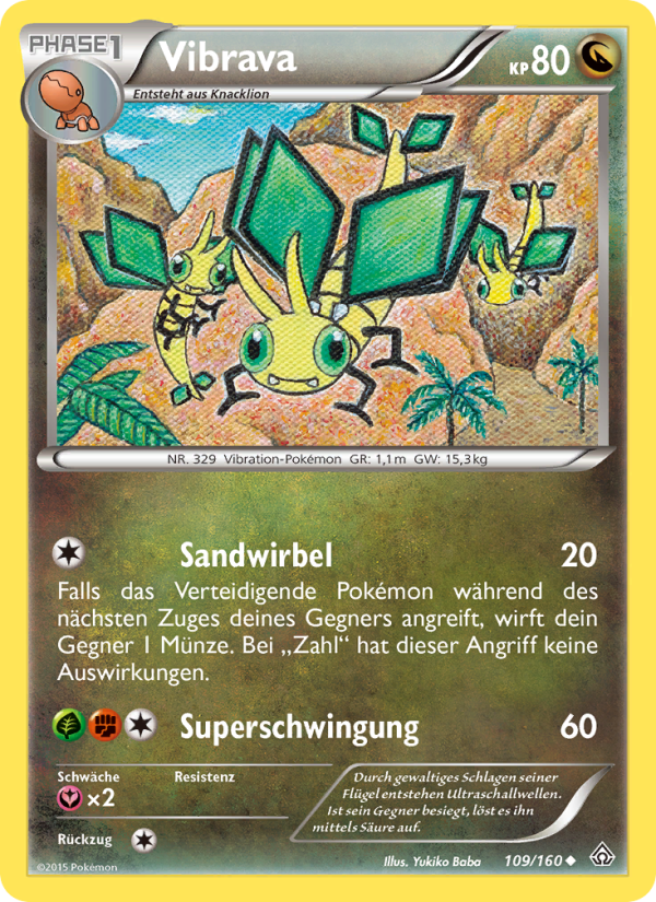 Vibrava 109 — Primal Clash (German Pokémon TCG card)