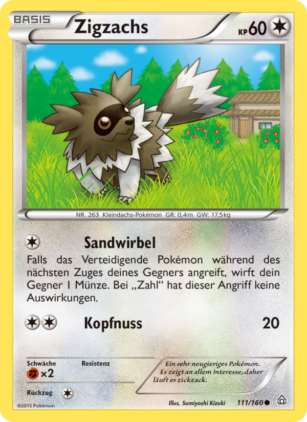 Zigzachs 111 — Primal Clash (German Pokémon TCG card)