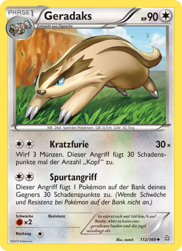 Geradaks 112 — Primal Clash (German Pokémon TCG card)
