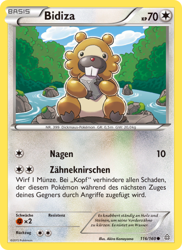 Bidiza 116 — Primal Clash (German Pokémon TCG card)
