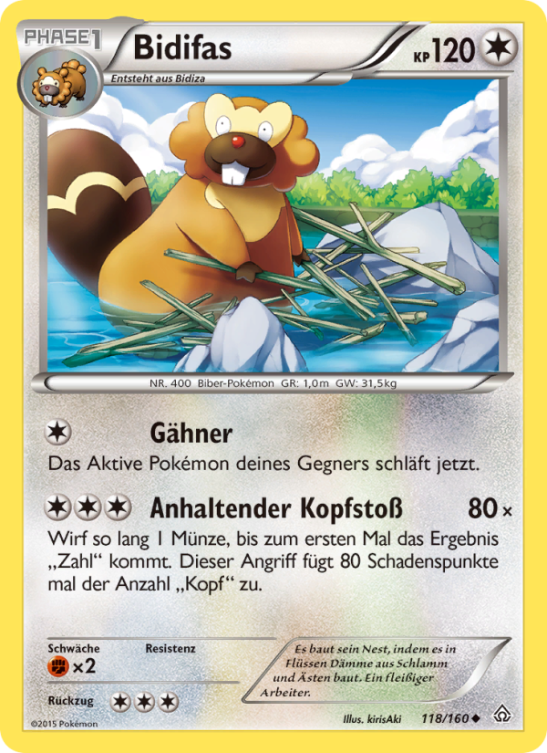 Bidifas 118 — Primal Clash (German Pokémon TCG card)
