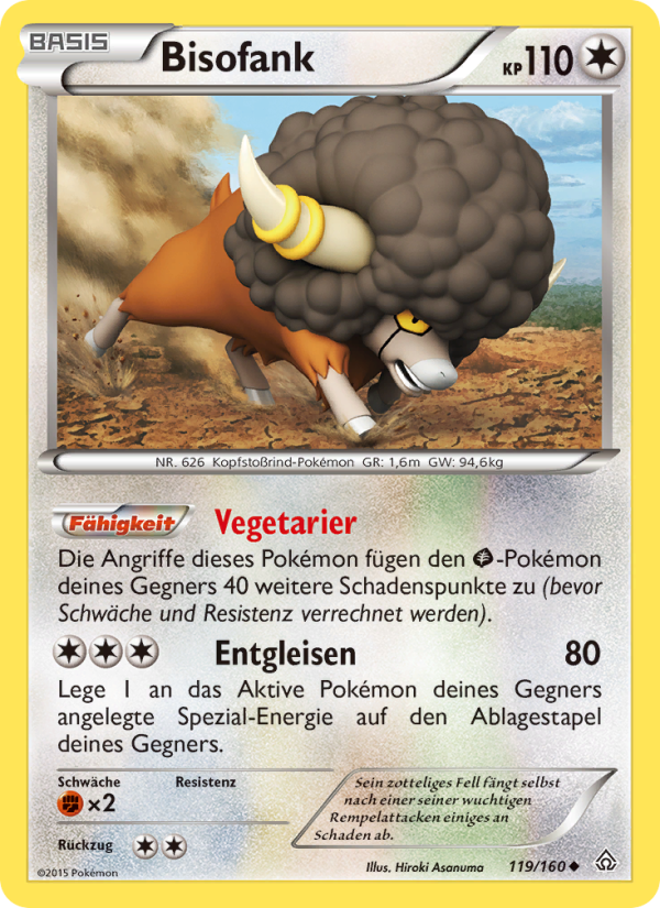 Bisofank 119 — Primal Clash (German Pokémon TCG card)