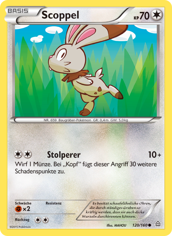 Scoppel 120 — Primal Clash (German Pokémon TCG card)