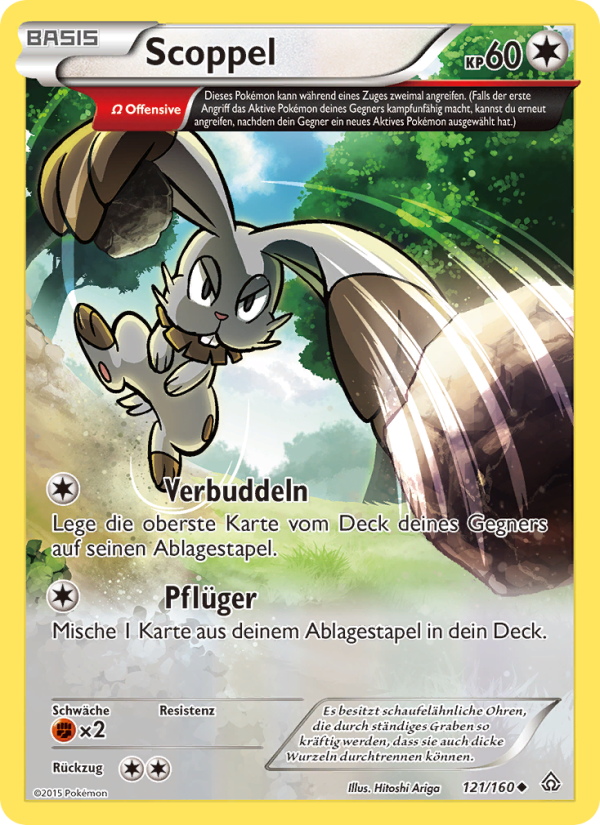 Scoppel 121 — Primal Clash (German Pokémon TCG card)