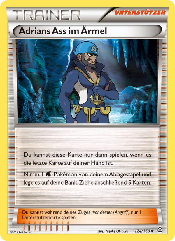 Adrians Ass im Ärmel 124 — Primal Clash (German Pokémon TCG card)
