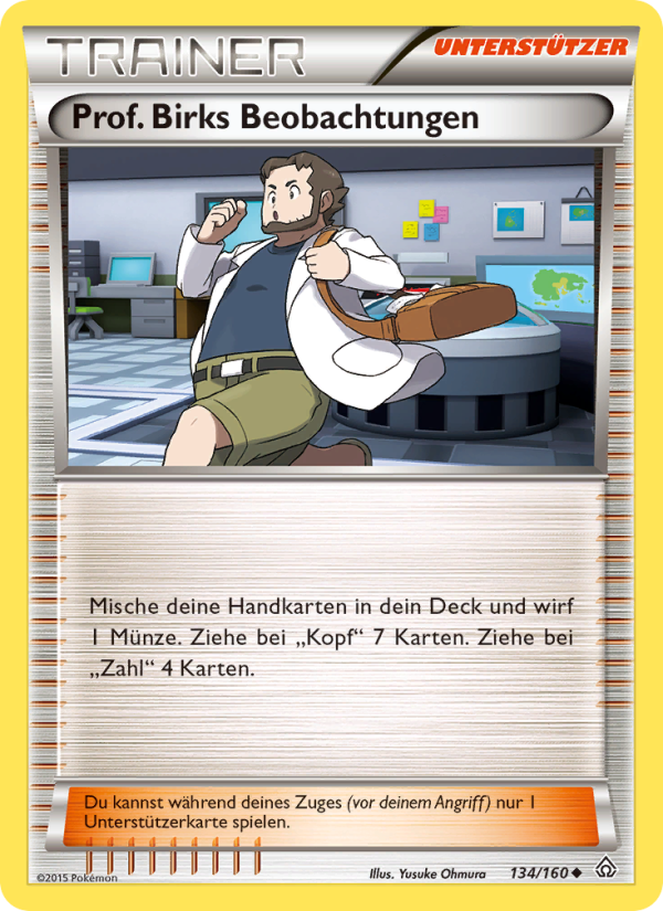 Prof. Birks Beobachtungen 134 — Primal Clash (German Pokémon TCG card)