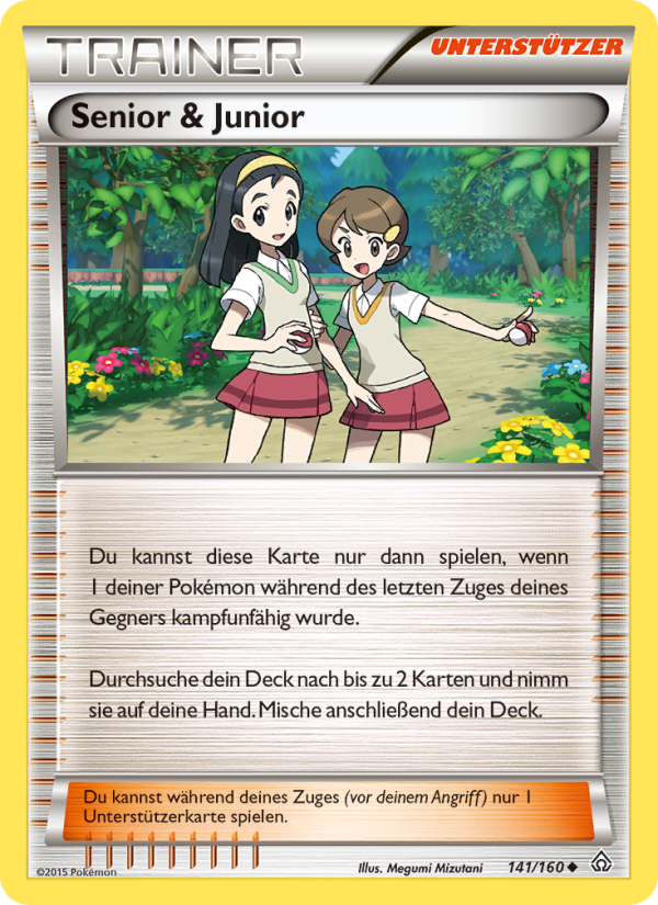 Senior & Junior 141 — Primal Clash (German Pokémon TCG card)