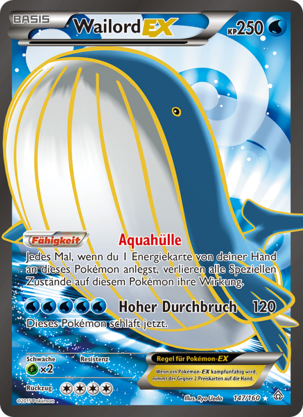Wailord EX 147 — Primal Clash (German Pokémon TCG card)