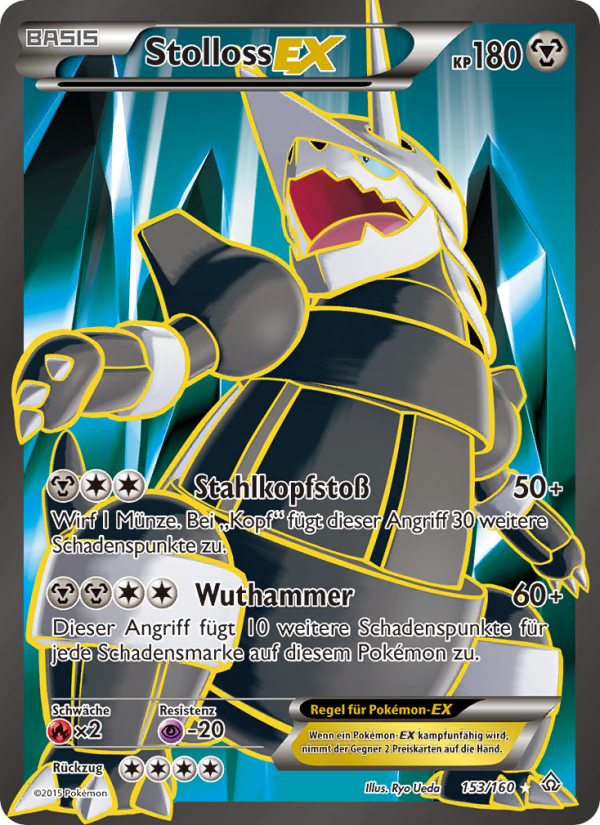 Stolloss EX 153 — Primal Clash (German Pokémon TCG card)
