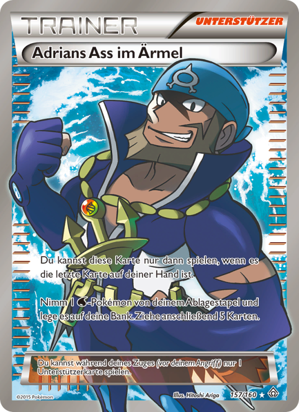 Adrians Ass im Ärmel 157 — Primal Clash (German Pokémon TCG card)