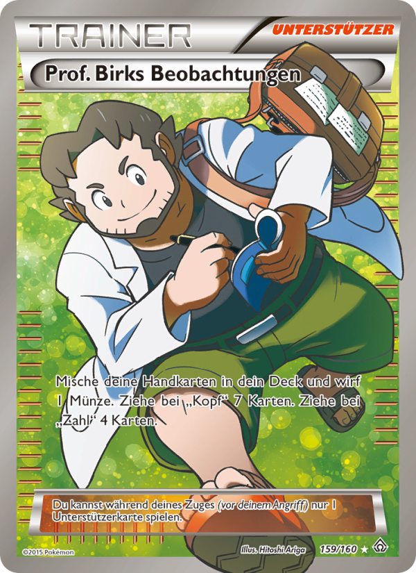 Prof. Birks Beobachtungen 159 — Primal Clash (German Pokémon TCG card)