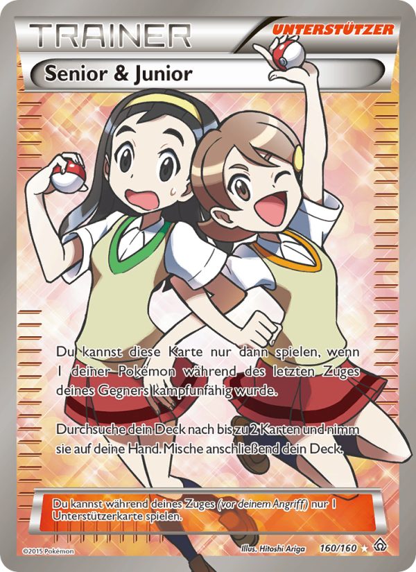Senior & Junior 160 — Primal Clash (German Pokémon TCG card)