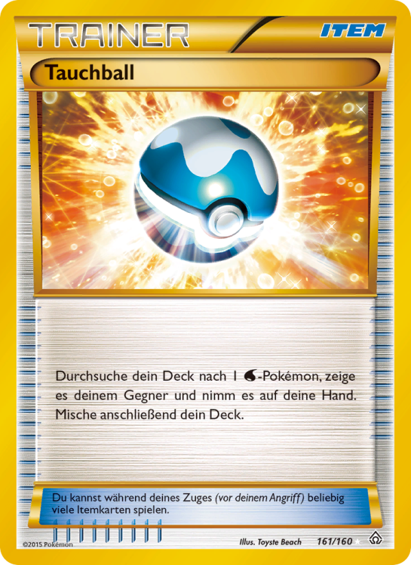 Tauchball 161 — Primal Clash (German Pokémon TCG card)