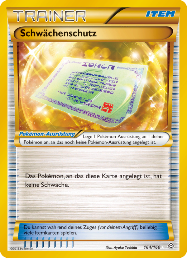 Schwächenschutz 164 — Primal Clash (German Pokémon TCG card)