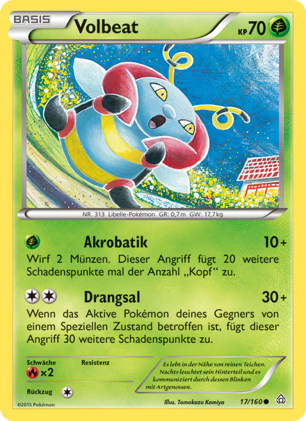 Volbeat 17 — Primal Clash (German Pokémon TCG card)