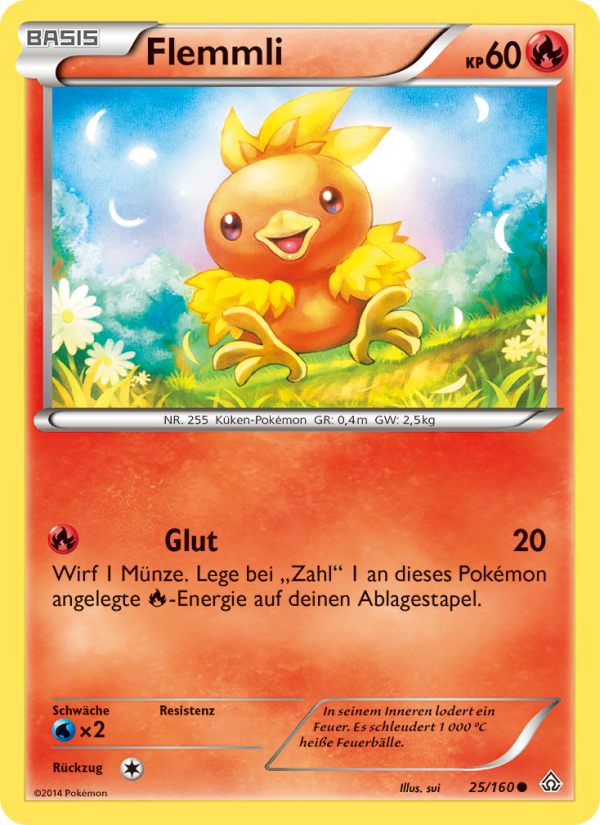 Flemmli 25 — Primal Clash (German Pokémon TCG card)