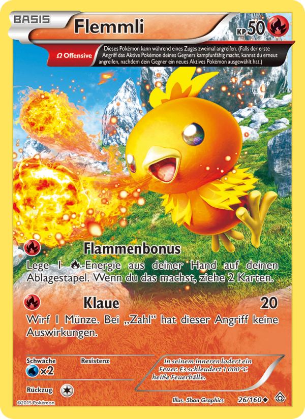 Flemmli 26 — Primal Clash (German Pokémon TCG card)