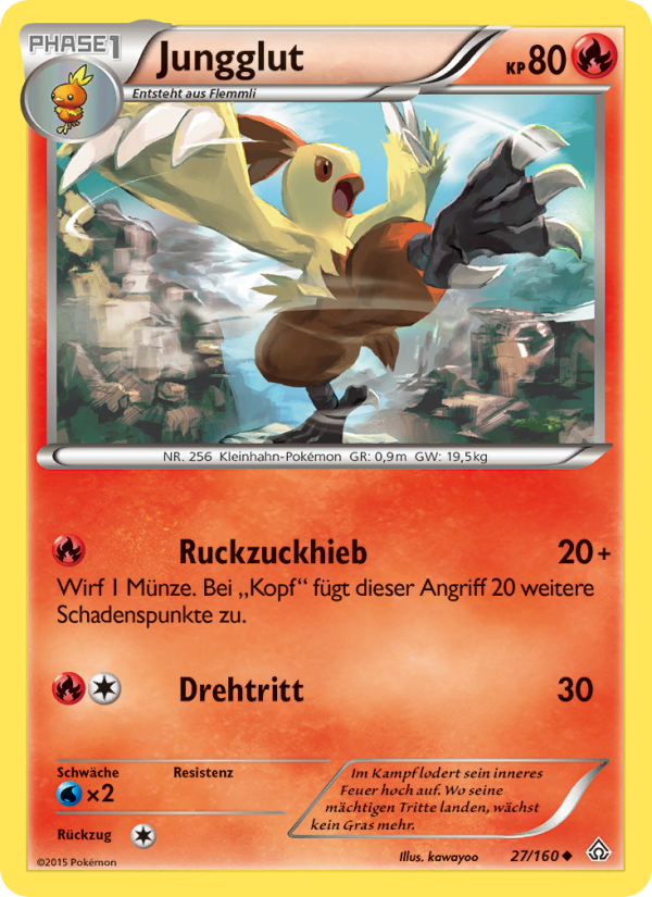 Jungglut 27 — Primal Clash (German Pokémon TCG card)