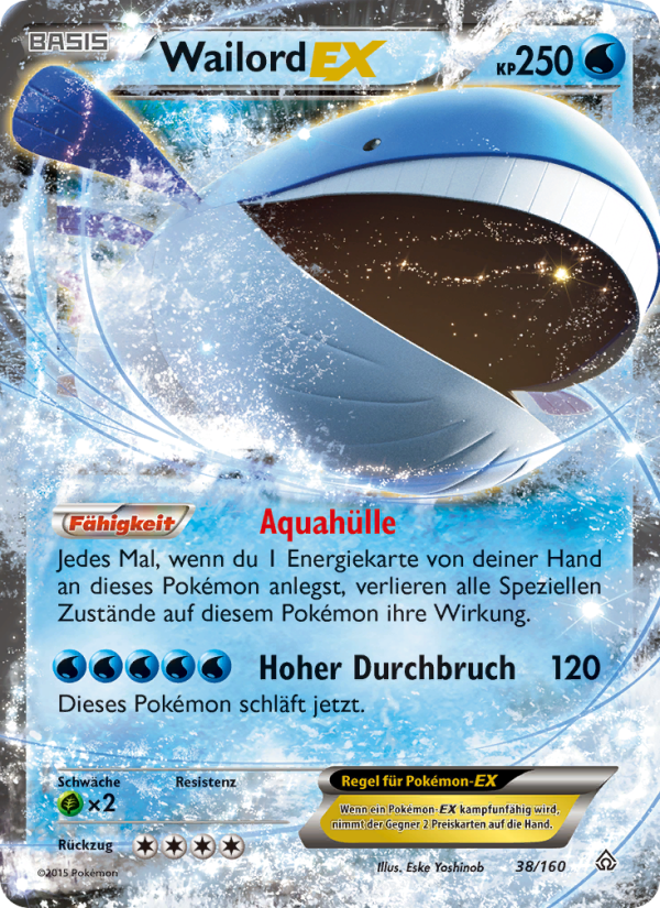 Wailord EX 38 — Primal Clash (German Pokémon TCG card)