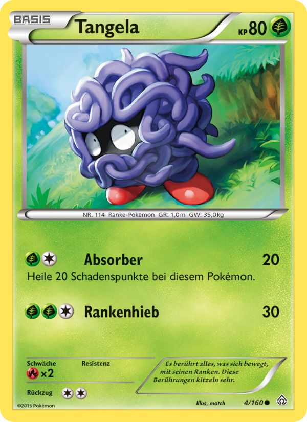 Tangela 4 — Primal Clash (German Pokémon TCG card)