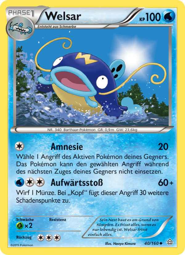 Welsar 40 — Primal Clash (German Pokémon TCG card)