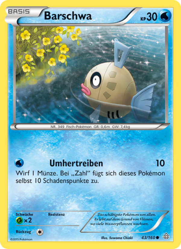 Barschwa 43 — Primal Clash (German Pokémon TCG card)