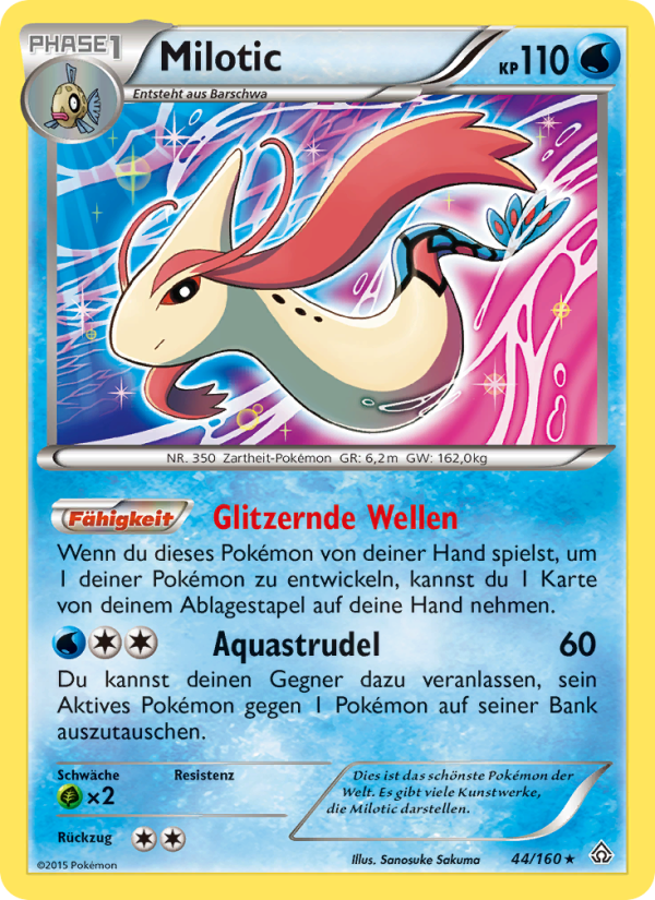 Milotic 44 — Primal Clash (German Pokémon TCG card)