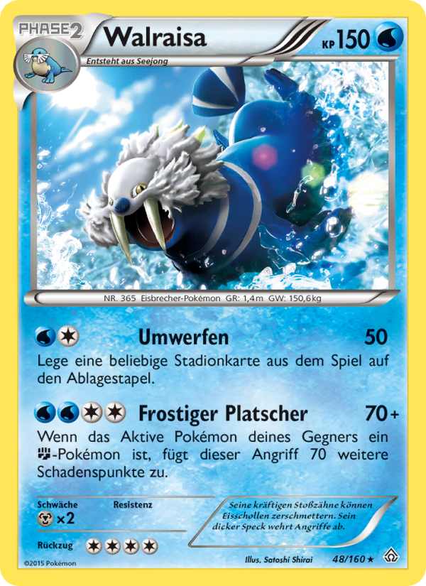 Walraisa 48 — Primal Clash (German Pokémon TCG card)