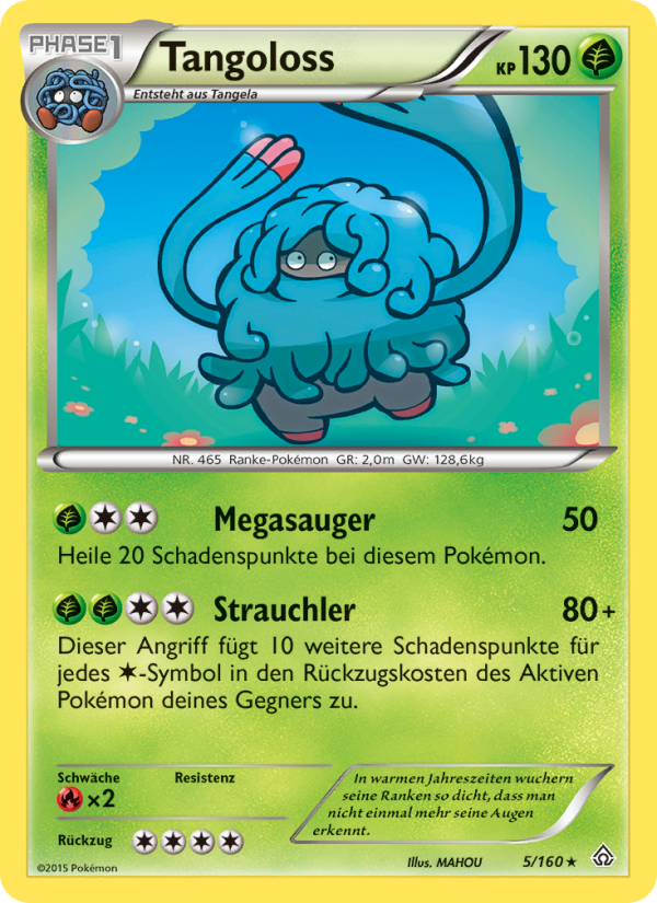Tangoloss 5 — Primal Clash (German Pokémon TCG card)