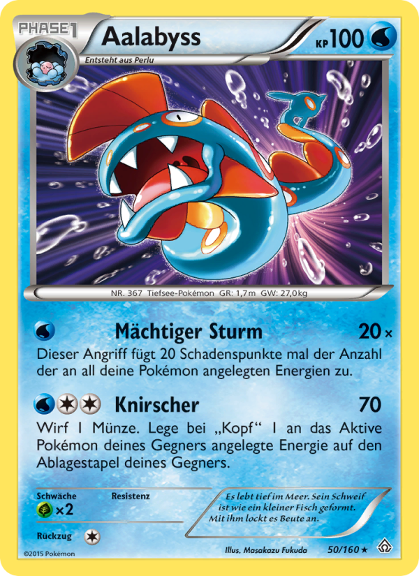 Aalabyss 50 — Primal Clash (German Pokémon TCG card)