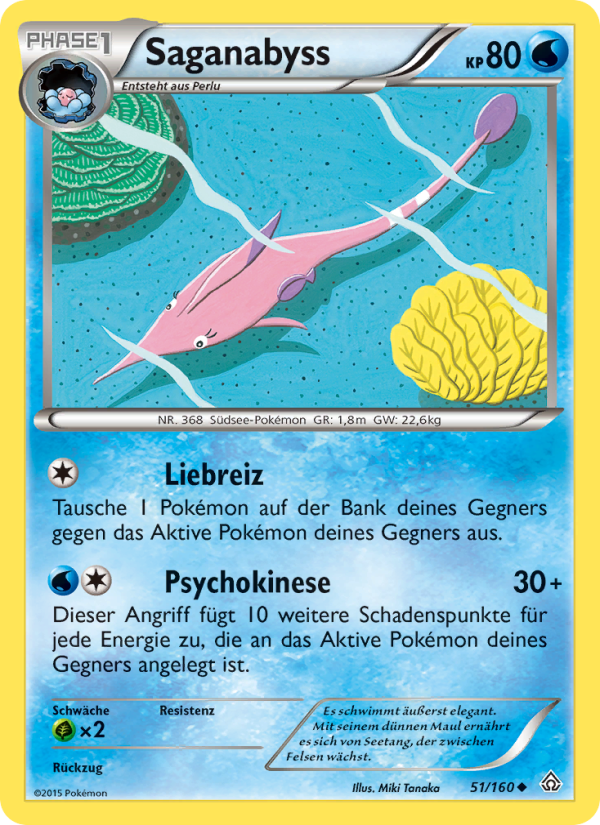 Saganabyss 51 — Primal Clash (German Pokémon TCG card)