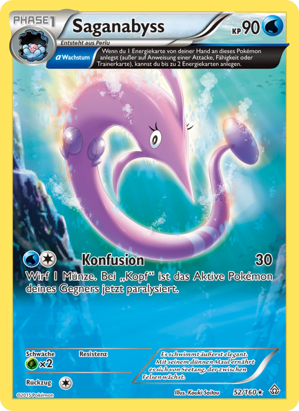 Saganabyss 52 — Primal Clash (German Pokémon TCG card)