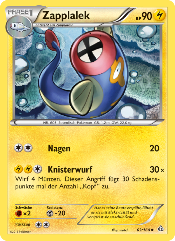 Zapplalek 63 — Primal Clash (German Pokémon TCG card)