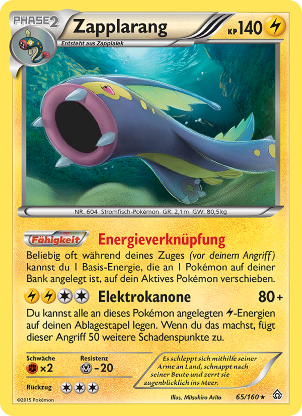 Zapplarang 65 — Primal Clash (German Pokémon TCG card)