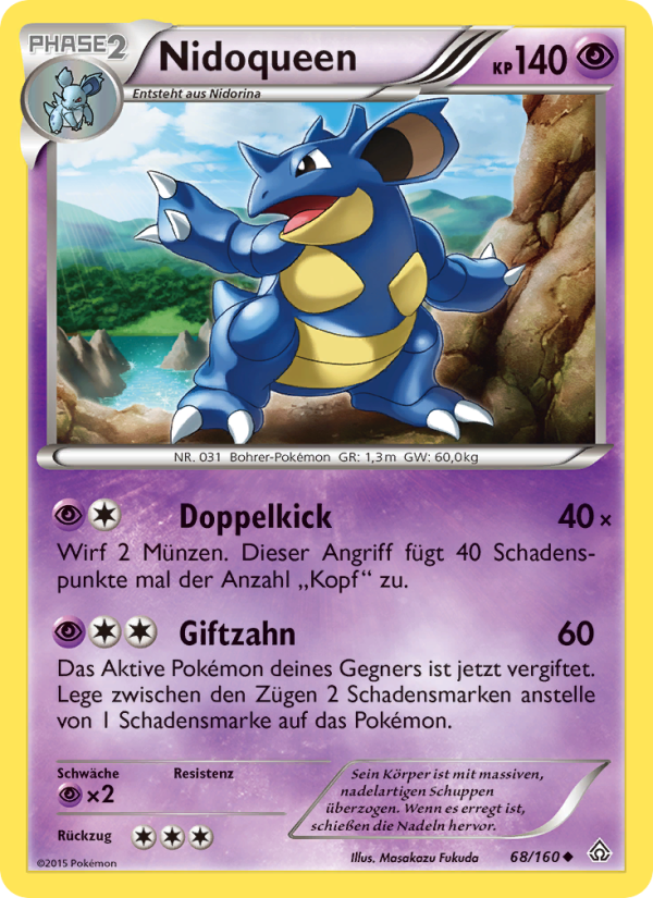 Nidoqueen 68 — Primal Clash (German Pokémon TCG card)