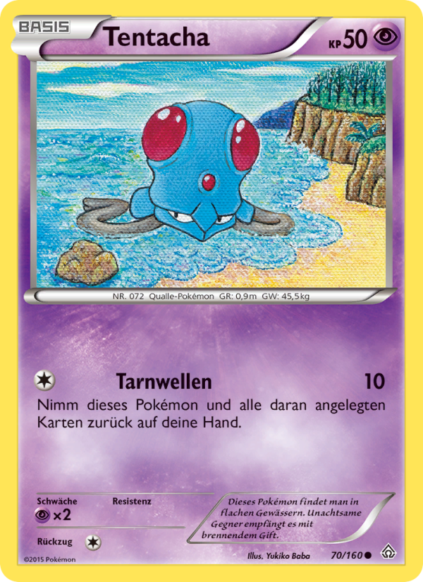 Tentacha 70 — Primal Clash (German Pokémon TCG card)