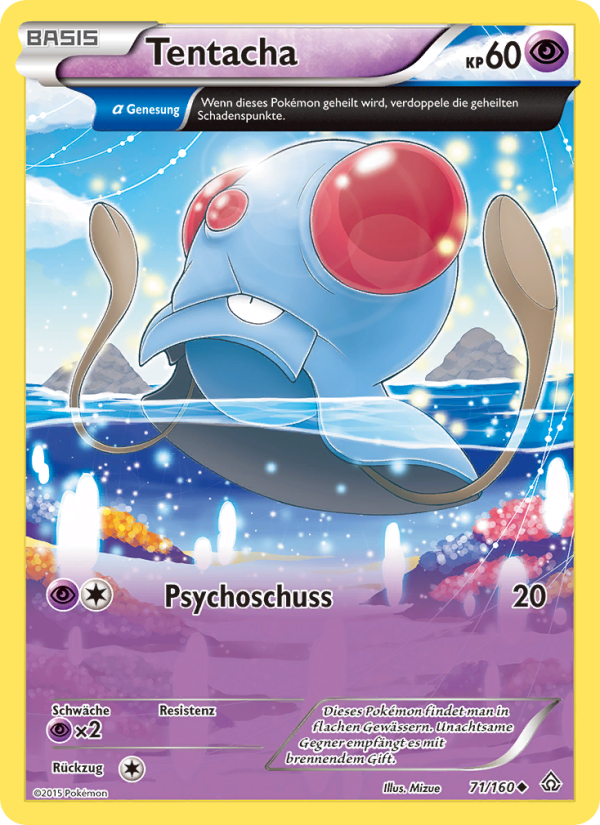 Tentacha 71 — Primal Clash (German Pokémon TCG card)