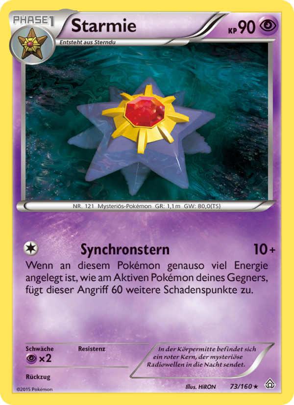 Starmie 73 — Primal Clash (German Pokémon TCG card)