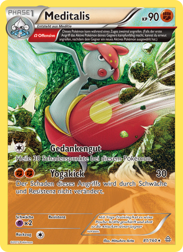 Meditalis 81 — Primal Clash (German Pokémon TCG card)