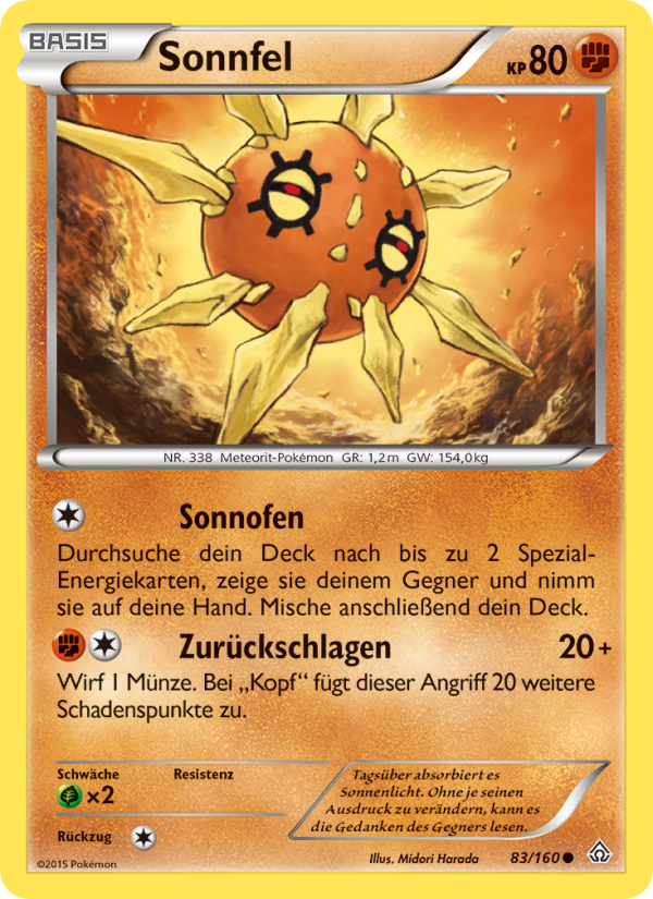 Sonnfel 83 — Primal Clash (German Pokémon TCG card)