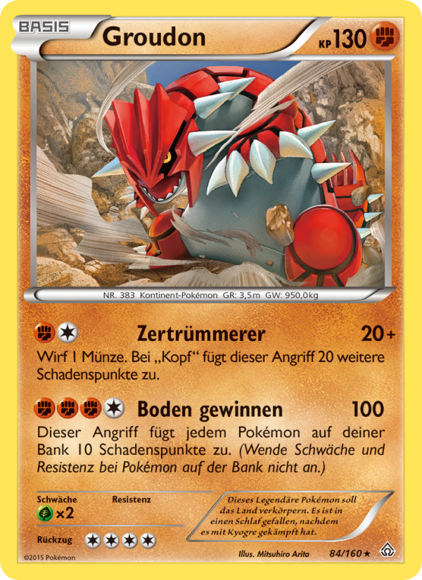 Groudon 84 — Primal Clash (German Pokémon TCG card)