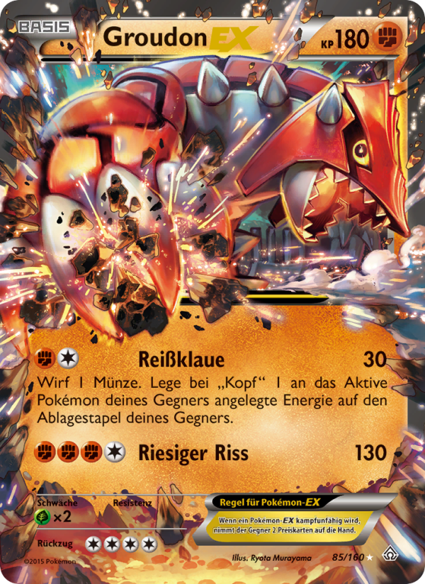 Groudon EX 85 — Primal Clash (German Pokémon TCG card)